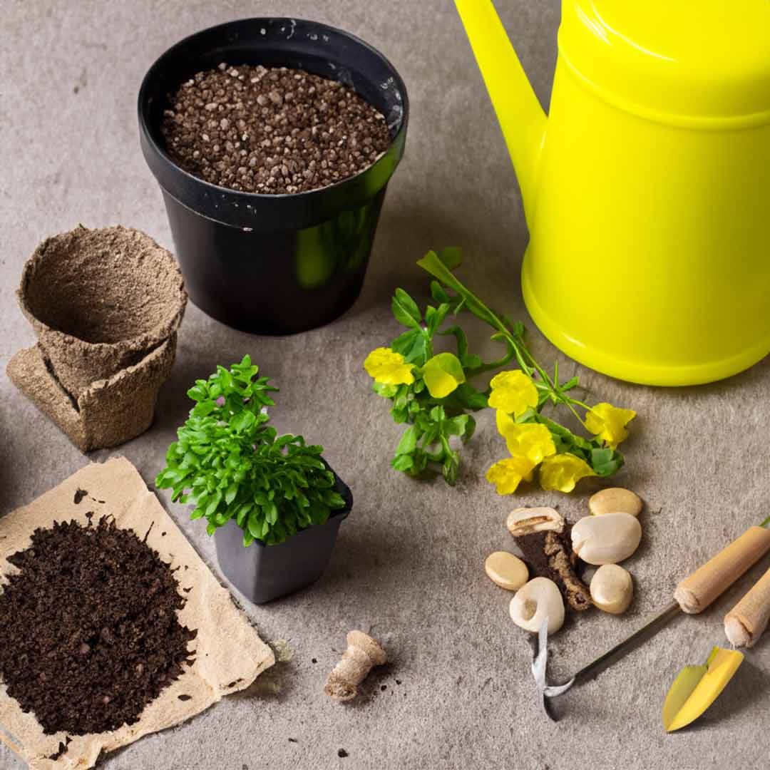 Home and Garden category image showing products for natural gardening, including organic seeds, soil amendments, and tools designed for eco-friendly practices.
