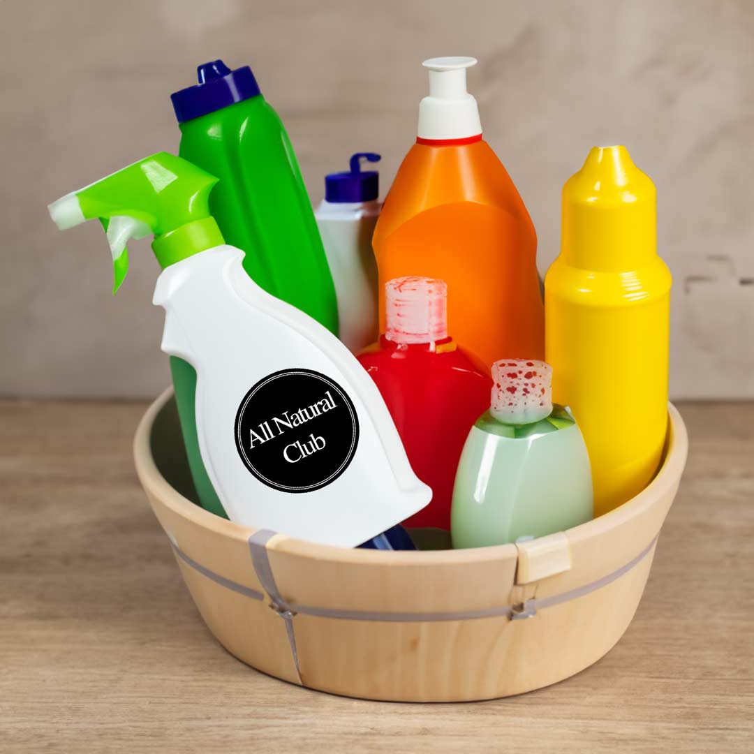 All Natural Club category image for cleaning products, detergents, household, and other items that are eco-friendly and free from harsh chemicals.