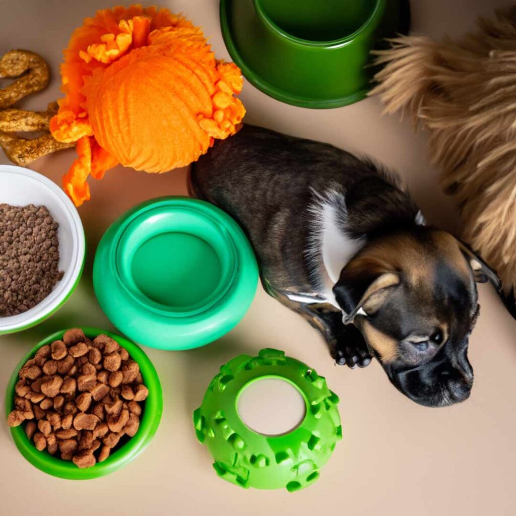 All Natural Club products like all-natural pet food, organic pet treats, chemical-free grooming supplies, and eco-friendly pet toys.